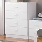 FWStyle Tunis 4 Drawer Chest Of Drawers Matt White