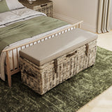 Maya Handmade Kubu Rattan Storage Bench
