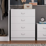 FWStyle Tunis 4 Drawer Chest Of Drawers Matt White
