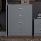 FWStyle Tunis 4 Drawer Chest Of Drawers Matt Grey