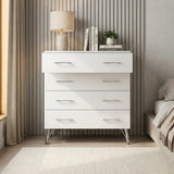 Maldon White 4 Drawer Chest Of Drawers