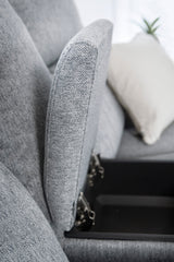 Linden Electric Recliner Sofa Grey 2 Seater