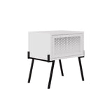 Naive Modern Nightstand Bedside Cabinet White