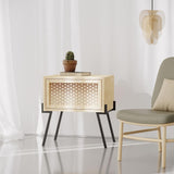 Naive Modern Nightstand Bedside Cabinet Oak