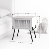 Naive Modern Nightstand Bedside Cabinet Oak