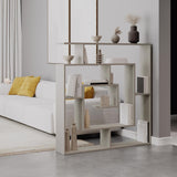 Labirent Modern Bookcase Display Unit Sandstone 129cm High