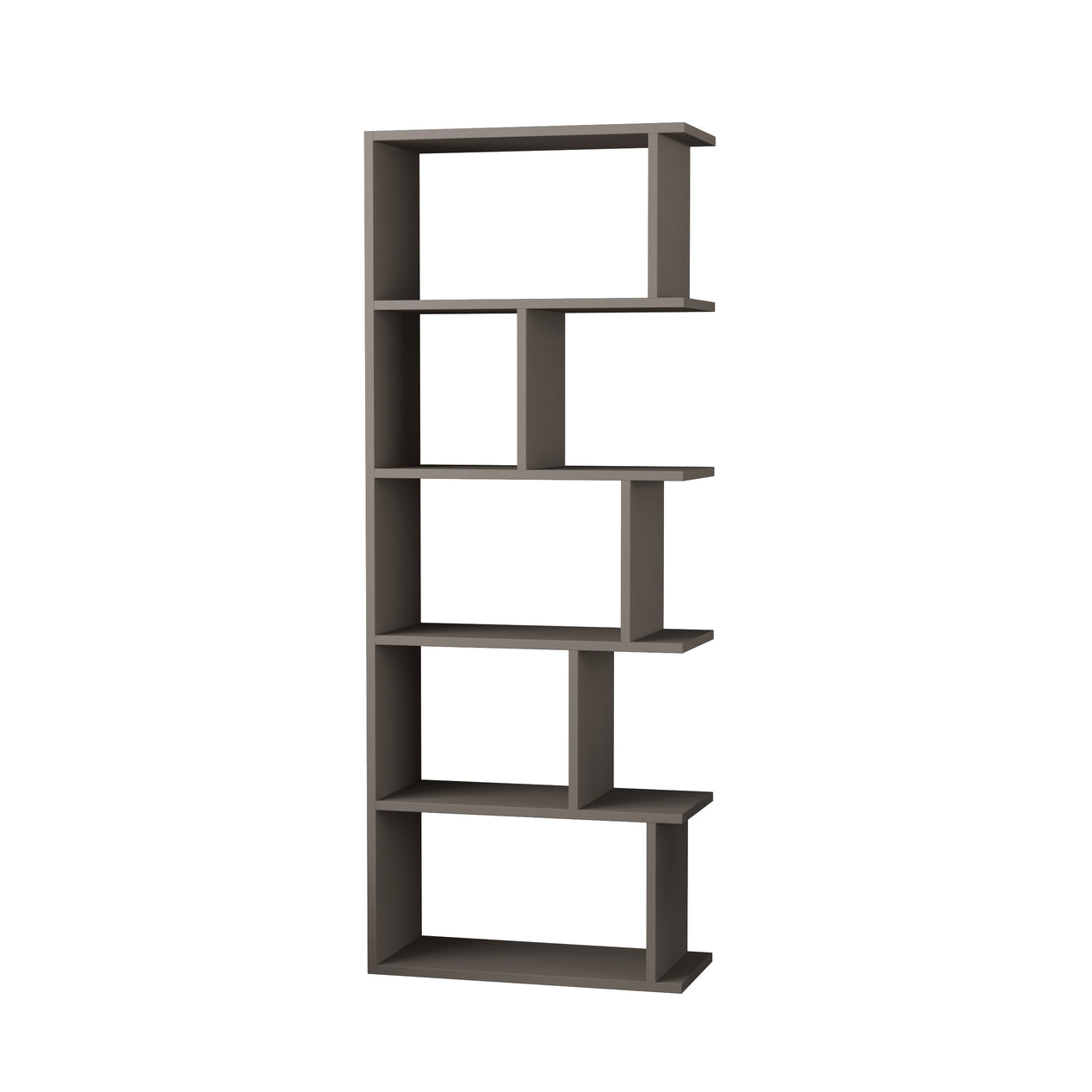 Tapi Modern Bookcase Display Unit Anthracite Grey Tall 159cm