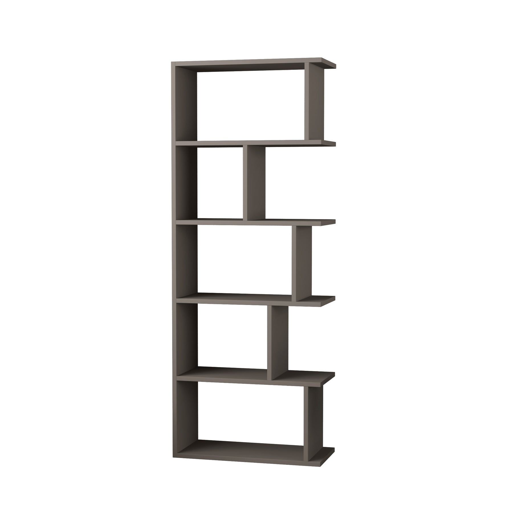 Tapi Modern Bookcase Display Unit Anthracite Grey Tall 159cm