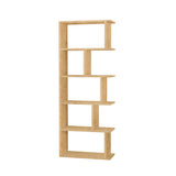 Tapi Modern Bookcase Display Unit Natural Oak Effect Tall 159cm