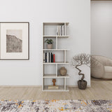 Tapi Modern Bookcase Display Unit Sandstone Tall 159cm