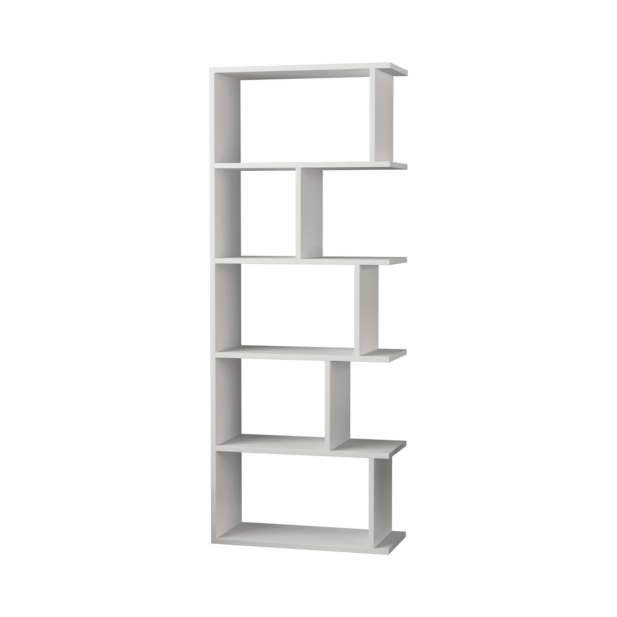 Tapi Modern Bookcase Display Unit White Tall 159cm