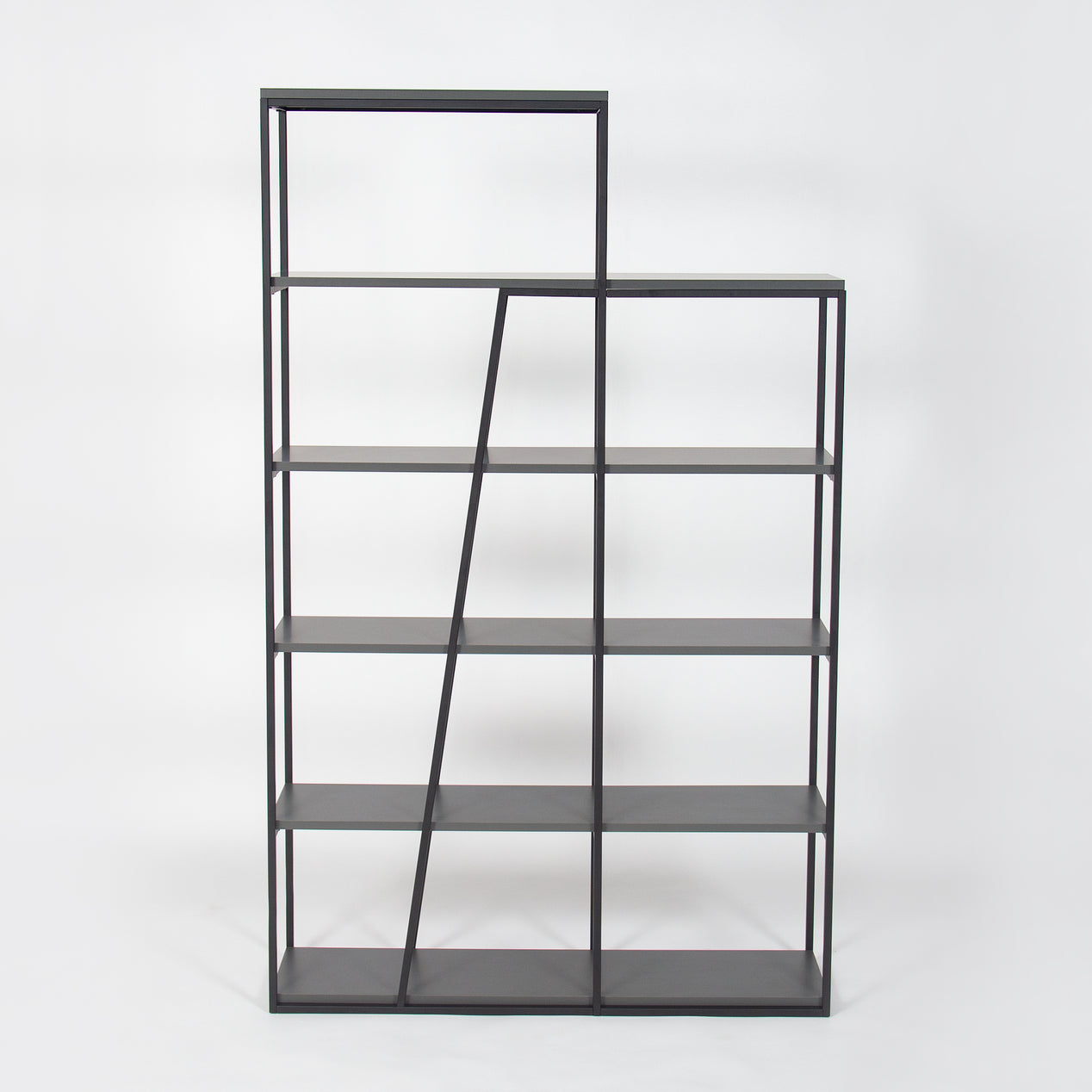 Pal Modern Bookcase Display Unit Anthracite Grey Tall 178cm