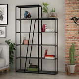 Pal Modern Bookcase Display Unit Anthracite Grey Tall 178cm