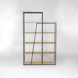 Pal Modern Bookcase Display Unit Natural Oak Effect Tall 178cm