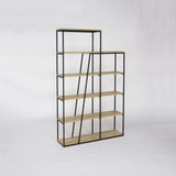 Pal Modern Bookcase Display Unit Natural Oak Effect Tall 178cm