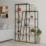Pal Modern Bookcase Display Unit Natural Oak Effect Tall 178cm