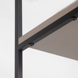 Pal Modern Bookcase Display Unit Mocha Grey Tall 178cm