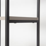 Pal Modern Bookcase Display Unit Mocha Grey Tall 178cm