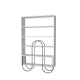 Norfolk Modern Bookcase Display Unit White Tall 159.1cm
