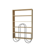 Norfolk Modern Bookcase Display Unit Natural Oak Effect Tall 159.1cm