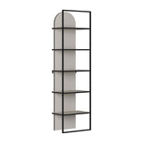 Archy Modern Bookcase 5-Tier Wall Mounted Shelf Sandstone 180 cm