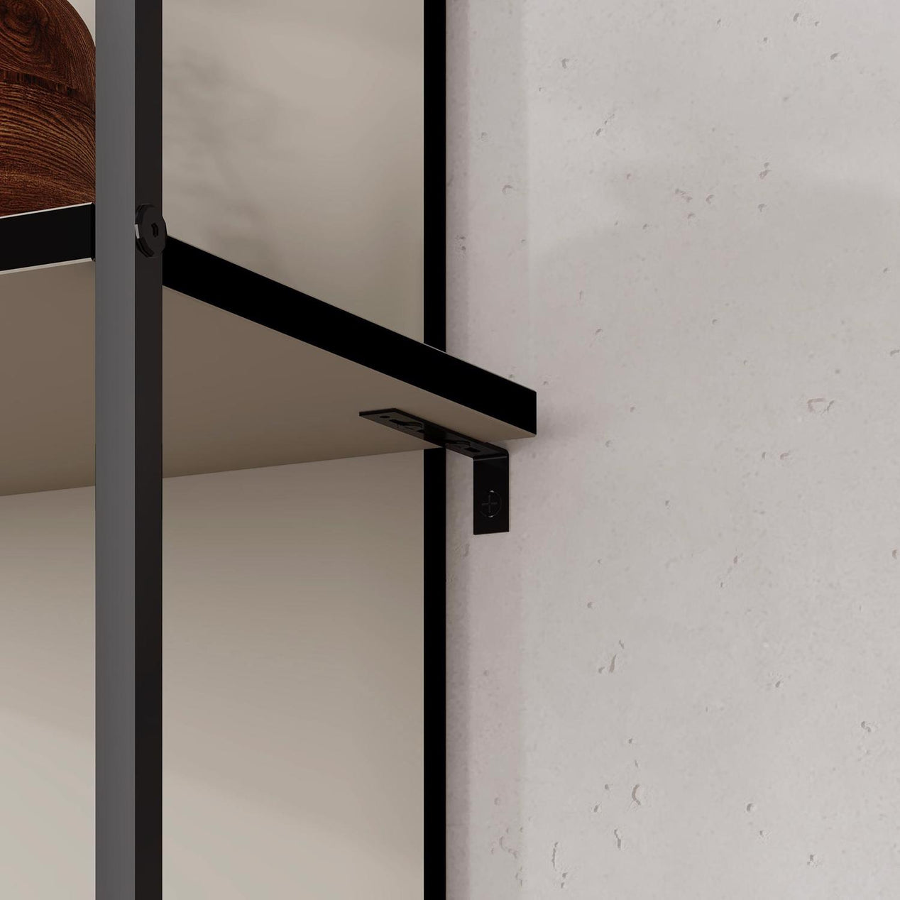 Archy Modern Bookcase 5-Tier Wall Mounted Shelf Sandstone 180 cm