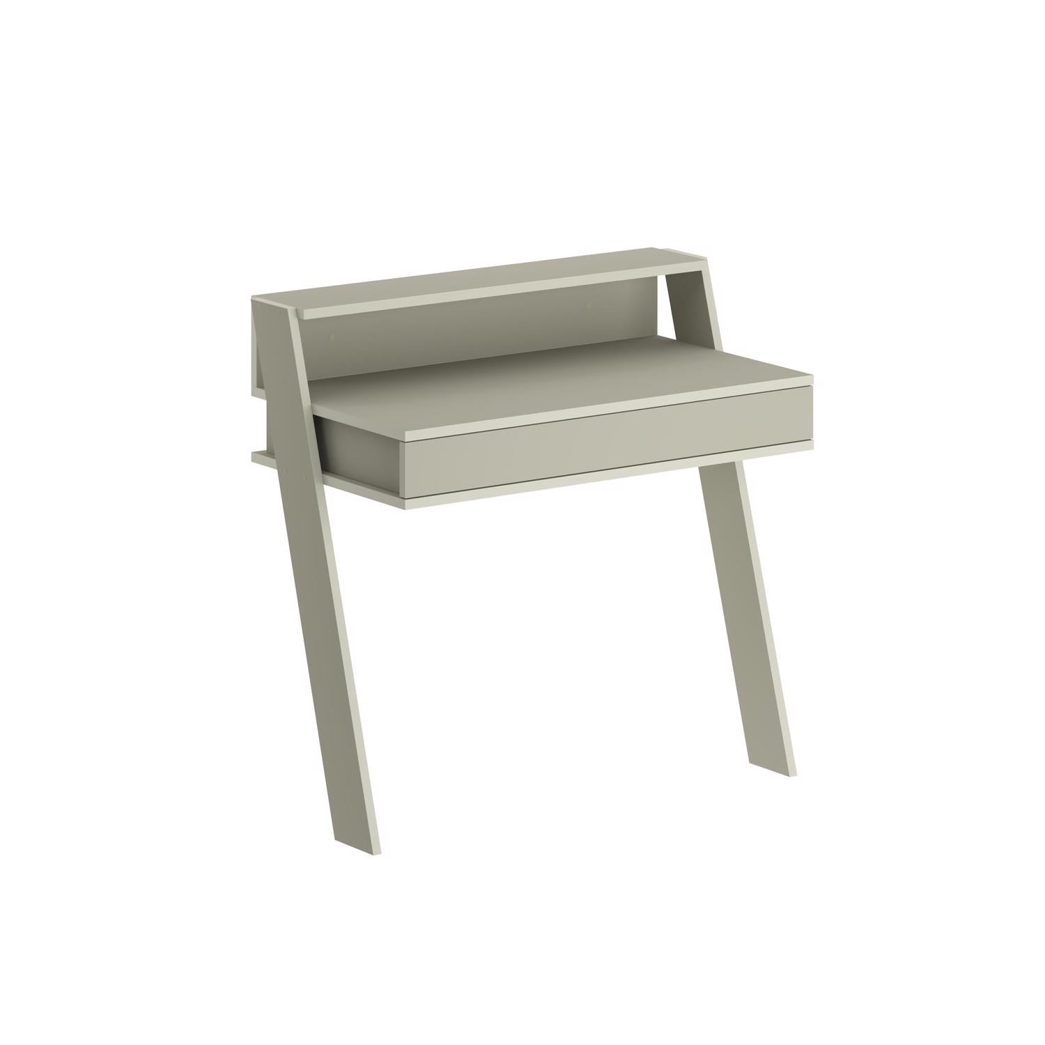 Cowork Modern Desk Ash Green Wall Mounted With Drawer 94cm Wide