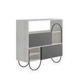Norfolk Shoe Cabinet Ancient White Anthracite Grey