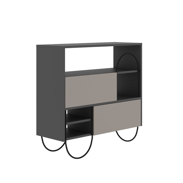 Norfolk Shoe Cabinet Anthracite Grey Mocha Grey