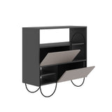 Norfolk Shoe Cabinet Anthracite Grey Mocha Grey
