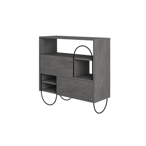 Norfolk Shoe Cabinet Retro Grey