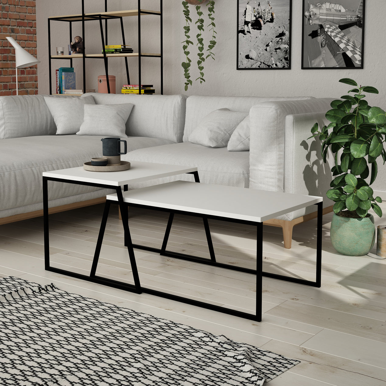 Pal Modern Coffee Table White