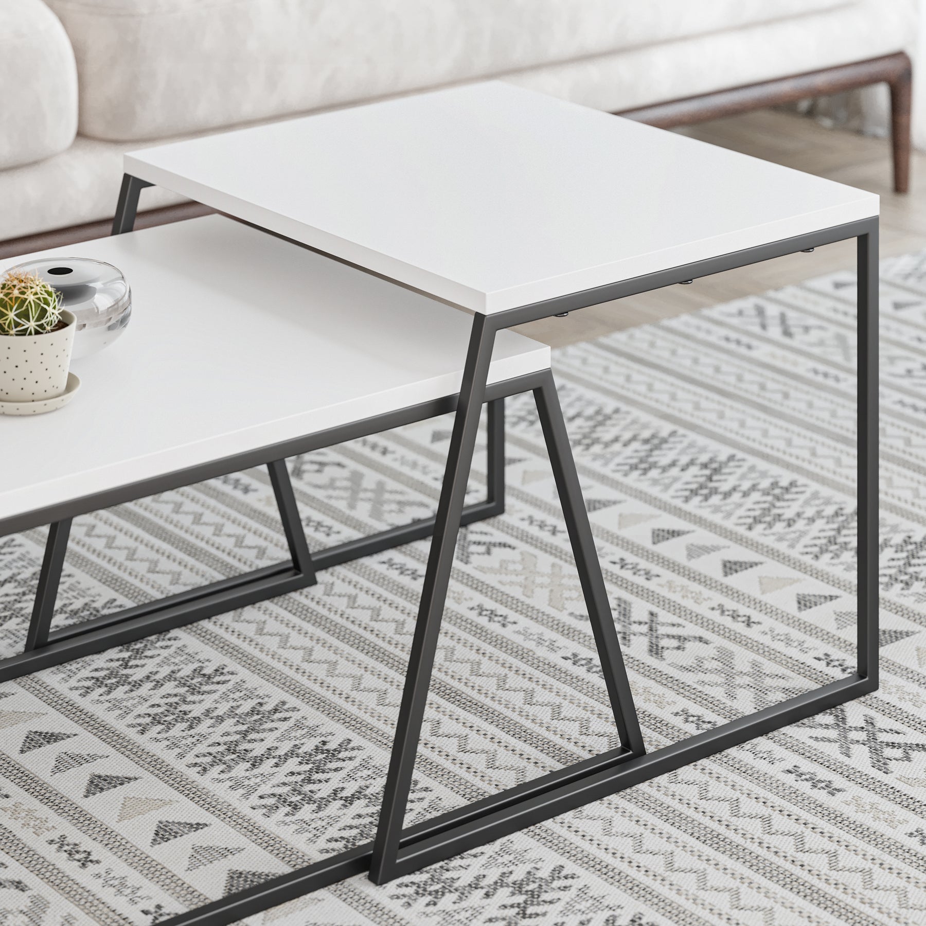 Pal Modern Coffee Table White