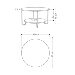 Corro Modern Coffee Table White