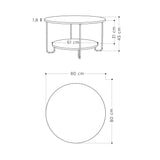 Corro Modern Coffee Table Oak Lotus