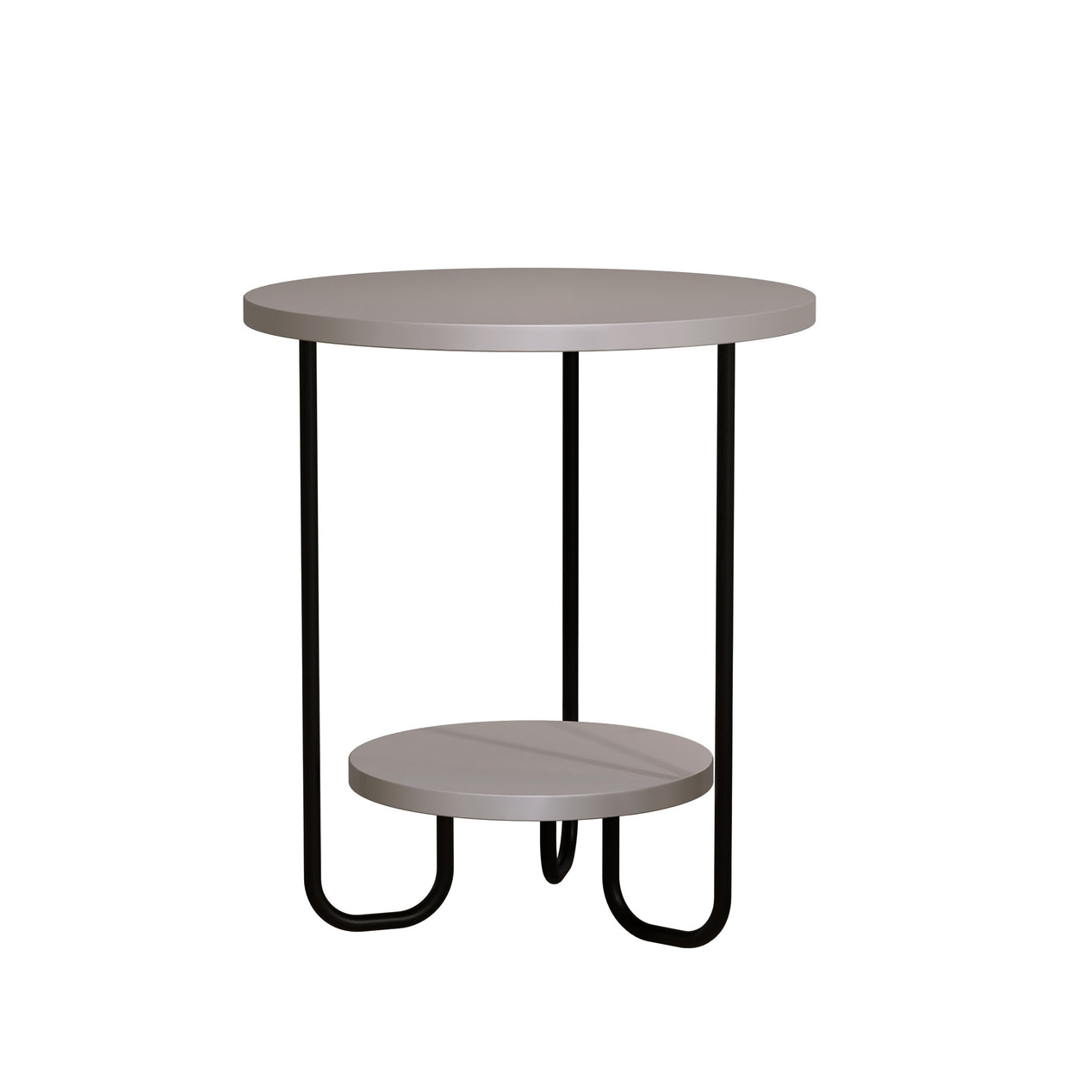Corro Modern Side End Table Mocha Grey