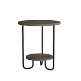 Corro Modern Side End Table Dark Coffee