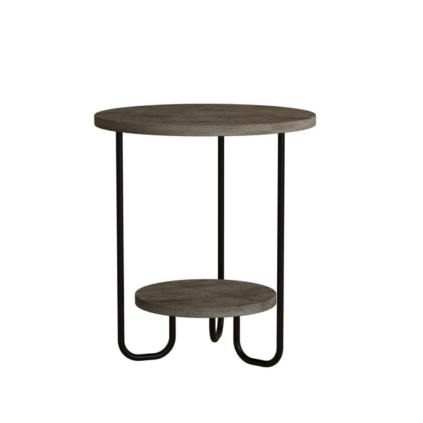 Corro Modern Side End Table Dark Coffee