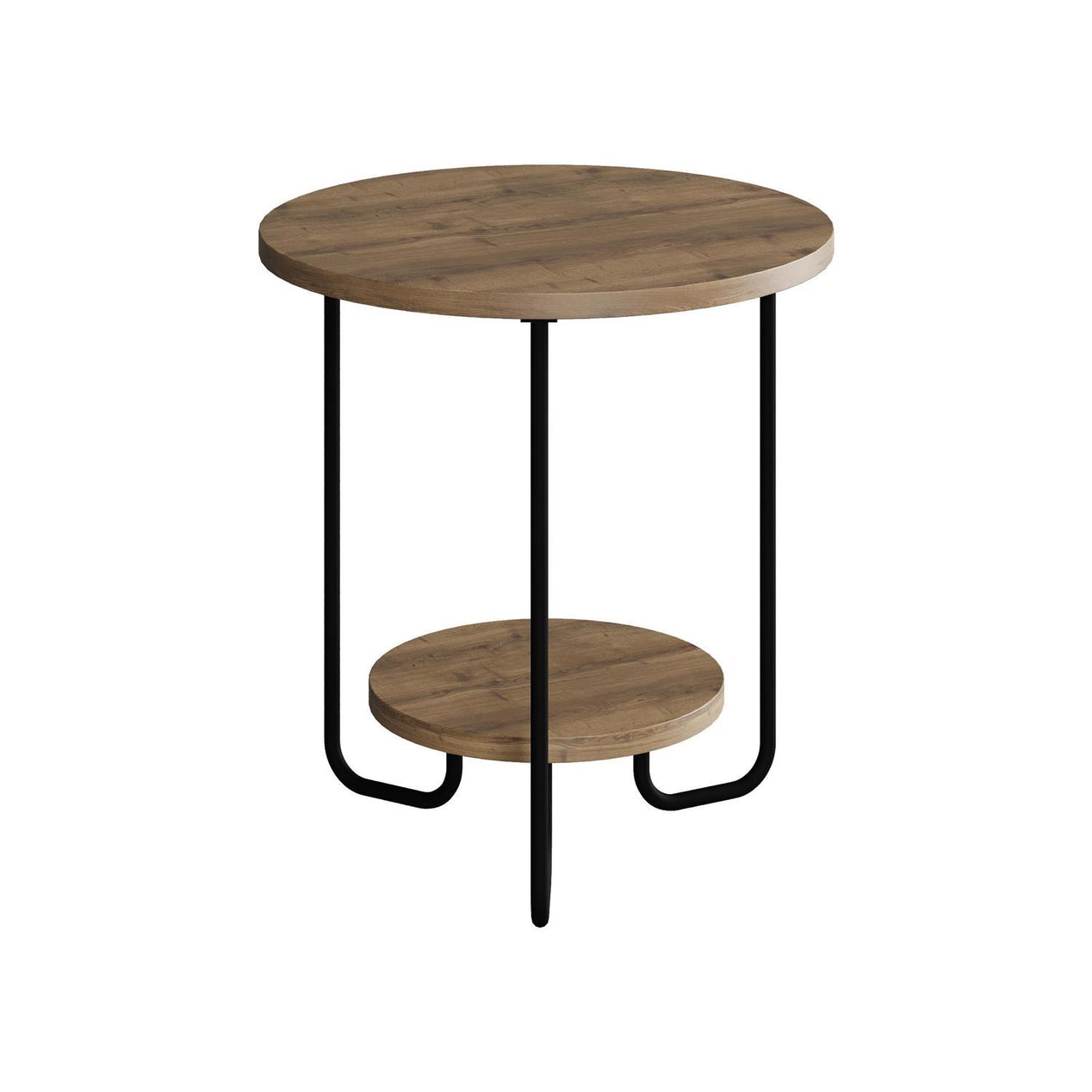 Corro Modern Side End Table Dark Oak