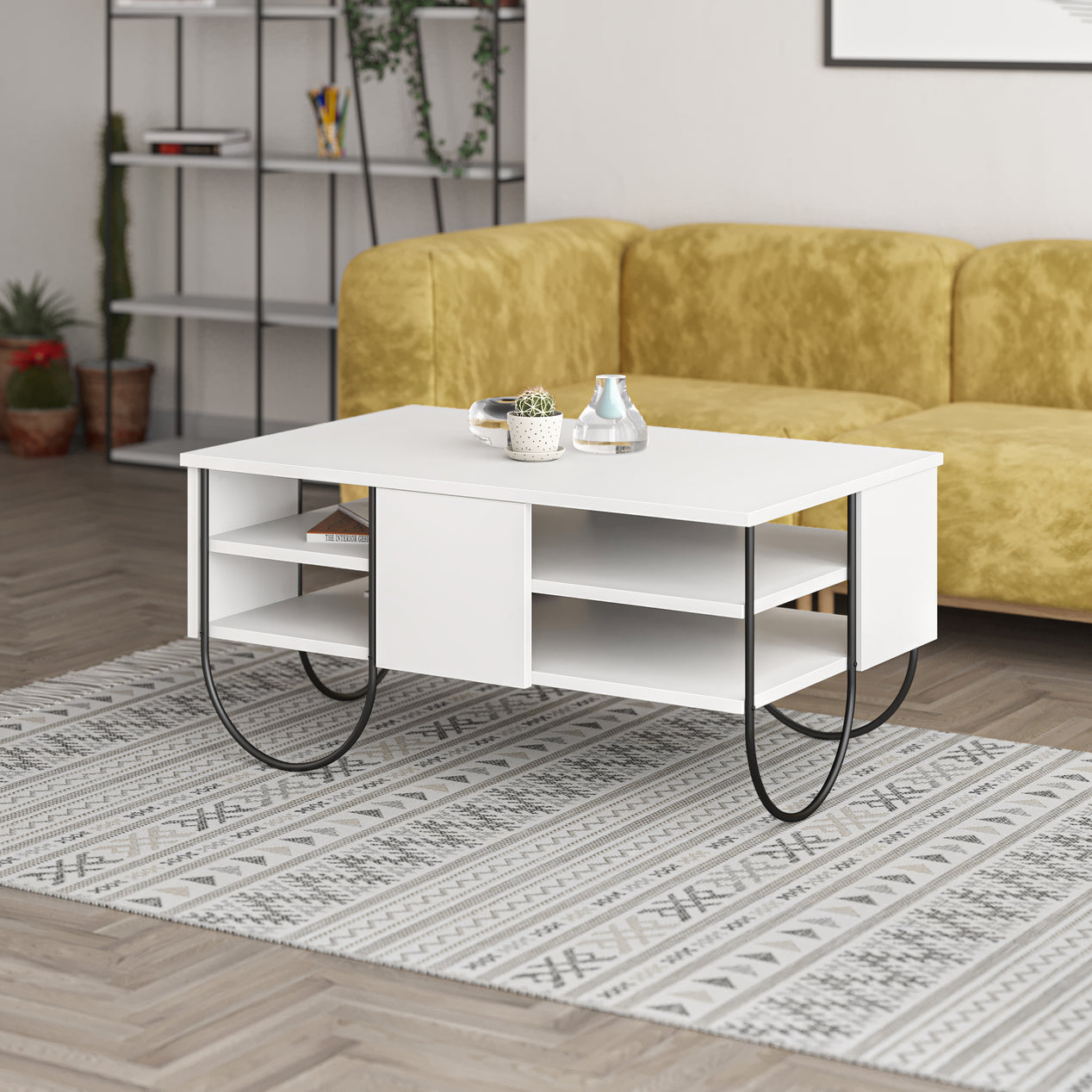 Norfolk Modern Coffee Table White