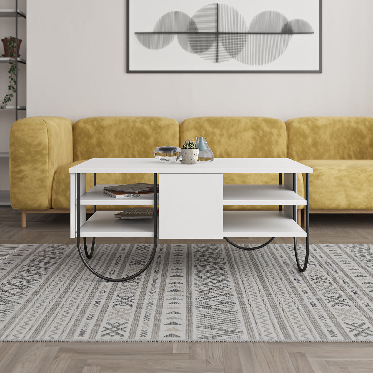 Norfolk Modern Coffee Table White