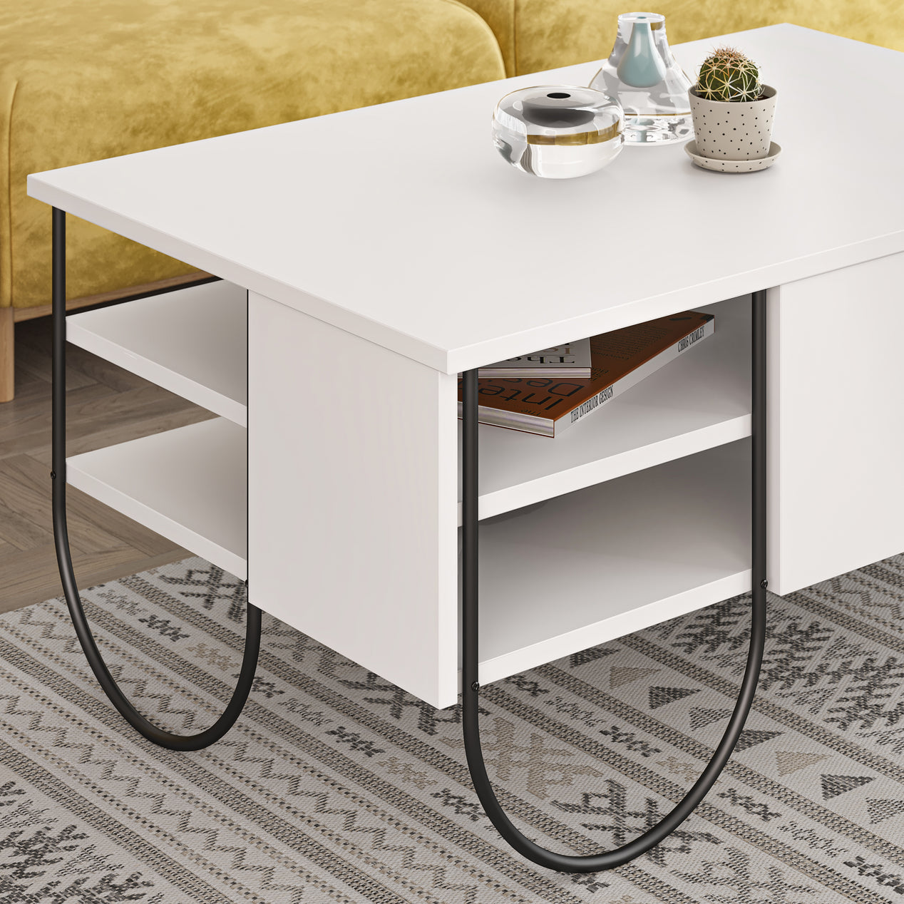 Norfolk Modern Coffee Table White
