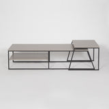 Pal Modern TV Unit Multimedia Centre Stand With Storage Mocha Grey 163cm