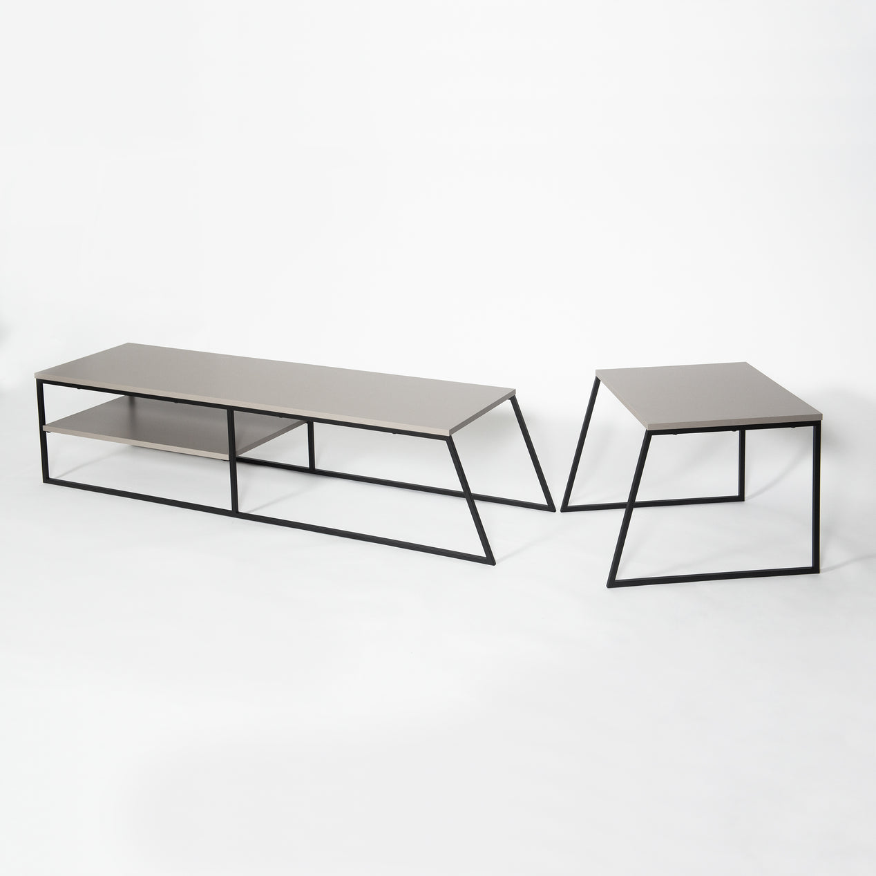 Pal Modern TV Unit Multimedia Centre Stand With Storage Mocha Grey 163cm