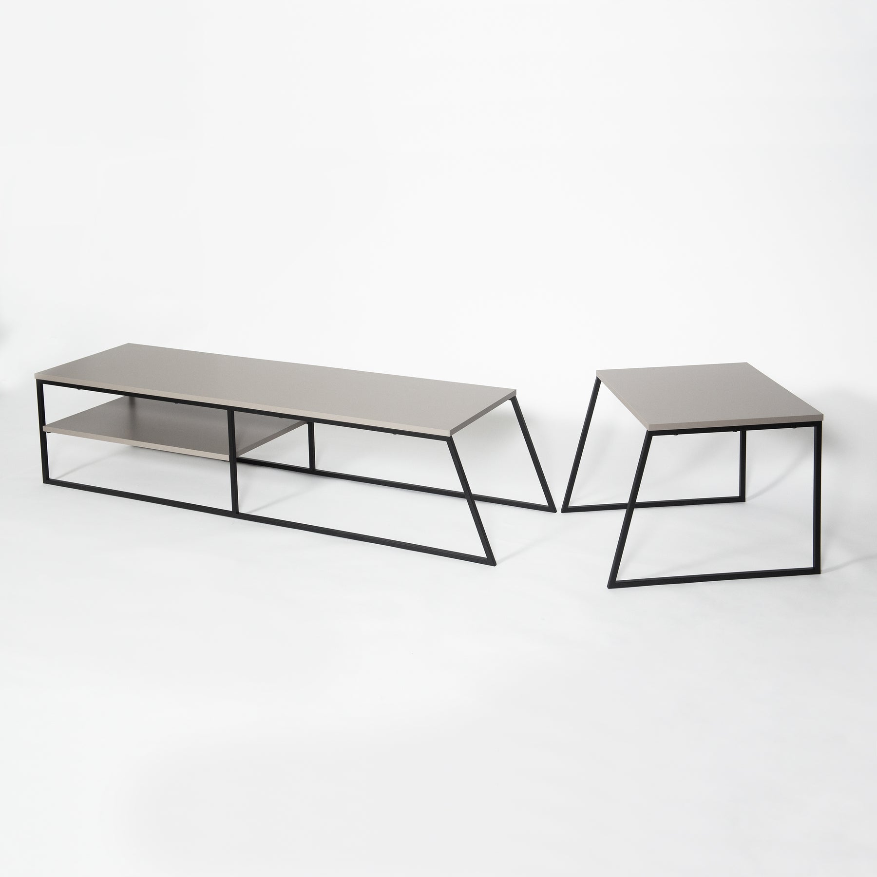 Pal Modern TV Unit Multimedia Centre Stand With Storage Mocha Grey 163cm
