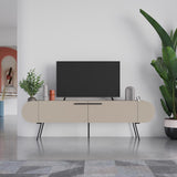 Capsule Modern TV Unit Multimedia Centre Sandstone with Storage