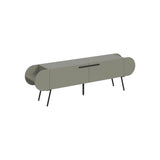 Capsule Modern TV Unit Multimedia Centre Ash Green with Storage