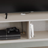Tone Modern Wall Mounted TV Unit Stand Sandstone with Storage