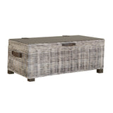 Maya Handmade Kubu Rattan Storage Coffee Table
