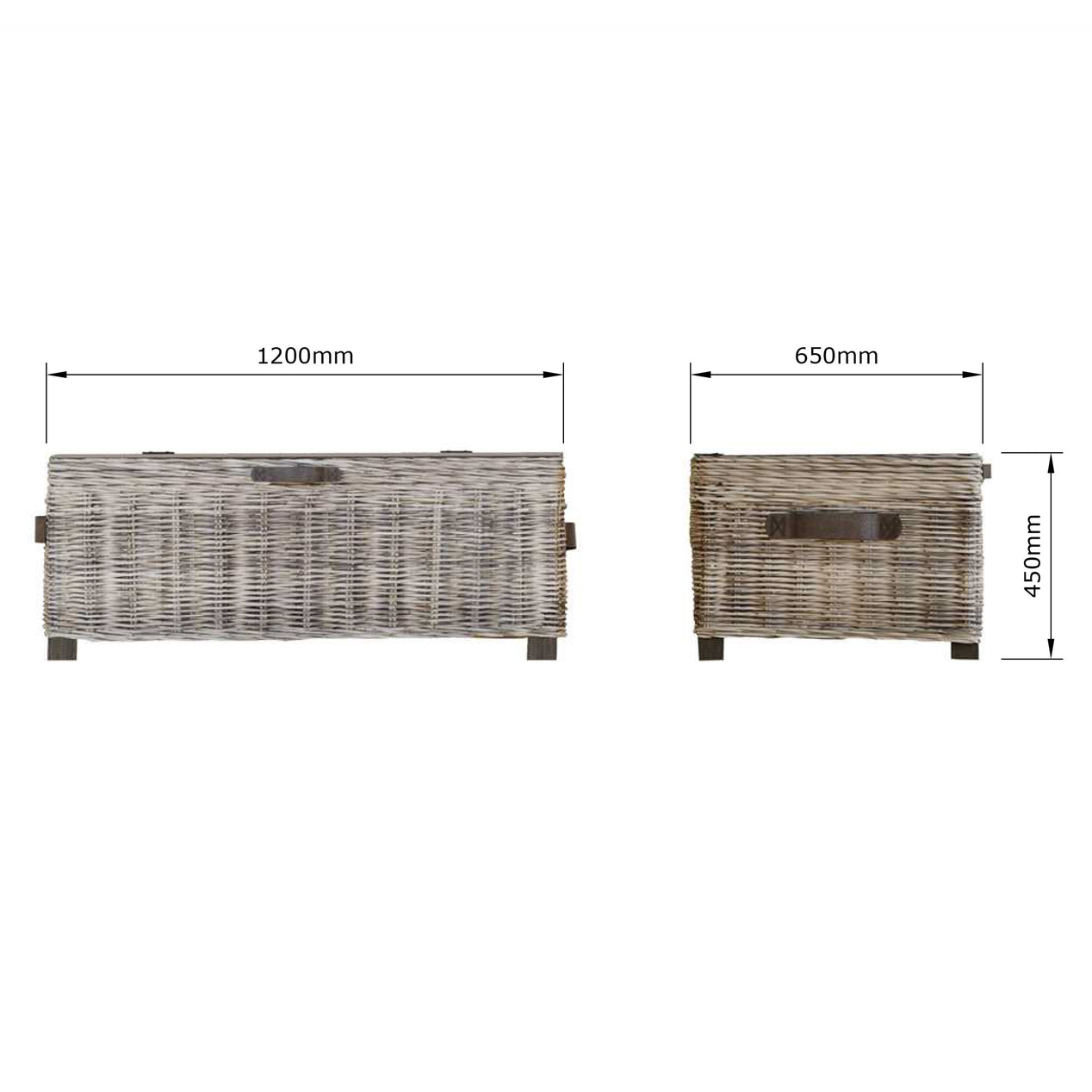 Maya Handmade Kubu Rattan Storage Coffee Table